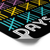 100 Tage Shirt Kinder 100 Tage Schulunterricht Poster (Ecke)