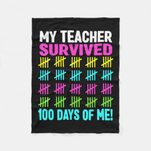 100 Tage Shirt Mädchen Kinder 100 Tage Fleecedecke