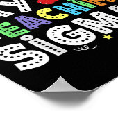 100 Tage Shirts Lehrer 100 Tage Poster (Ecke)