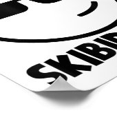 100 Tage Skibidi Rizz Cool 100 Tage Poster (Ecke)