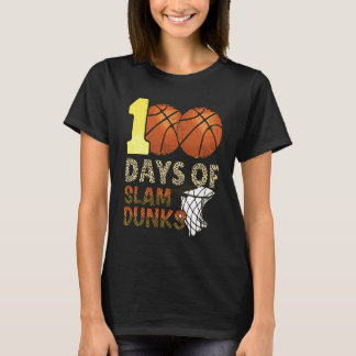 100 Tage Slam Dunk Basketball 100. Tag der Schule T-Shirt