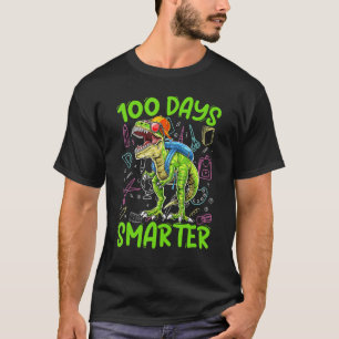 100 Tage Smarter Dinosaurier Rex Kinder Jungen Kle T-Shirt