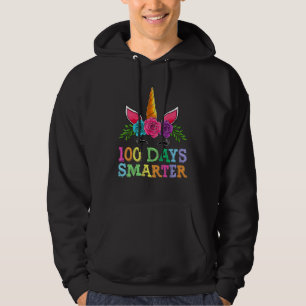 100 Tage Smarter Einhorn Kinder Mädchen Schule Hoodie