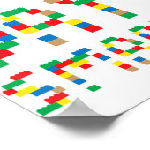 100 Tage Smarter Funny School Blocks for Boys & Gi Poster (Ecke)