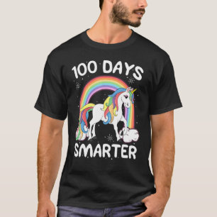 100 Tage Smarter Girls Kinder Einhorn Regenbogen I T-Shirt