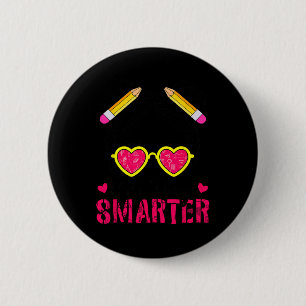 100 Tage Smarter Girls Messy Bun Hair 100. Tag Button