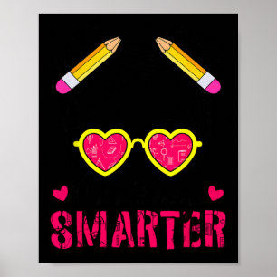 100 Tage Smarter Girls Messy Bun Hair 100. Tag Poster