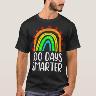 100 Tage Smarter Rainbow Lehrer Student 100. Tag T-Shirt