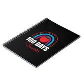 100 Tage Smarter Regenbogen Funny 100. Schultag Notizblock (Linke Seite)