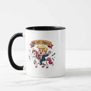 100 Tage Smarter School Trump Inaguration Day Tasse