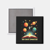 100 Tage Smarter Space Astronaut 100. Tagesschule Magnet (Vorderseite/Rückseite)
