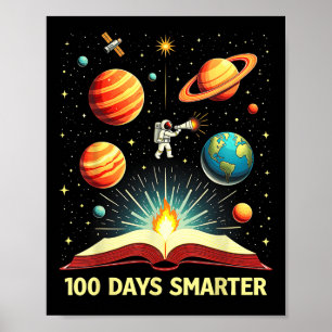 100 Tage Smarter Space Astronaut 100. Tagesschule Poster