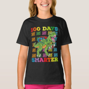 100 Tage Smarter T Rex Dinosaurier 100. Tagesschul T-Shirt