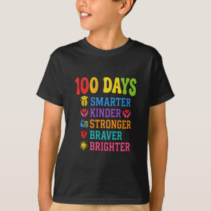 100 Tage smartere Kinder mutiger hellere Schule T-Shirt
