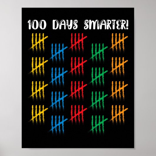 100 Tage Smartere Niedlich Student Boys Girls 100  Poster (Vorne)