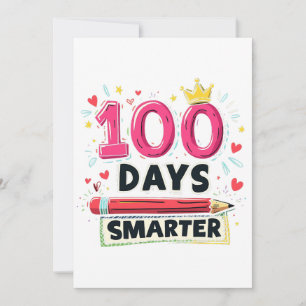 100 Tage Smartere Tage des Schullehrers Einladung