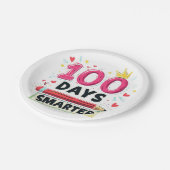 100 Tage Smartere Tage des Schullehrers Pappteller (Schrägansicht)