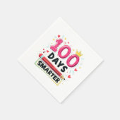 100 Tage Smartere Tage des Schullehrers Serviette (Ecke)