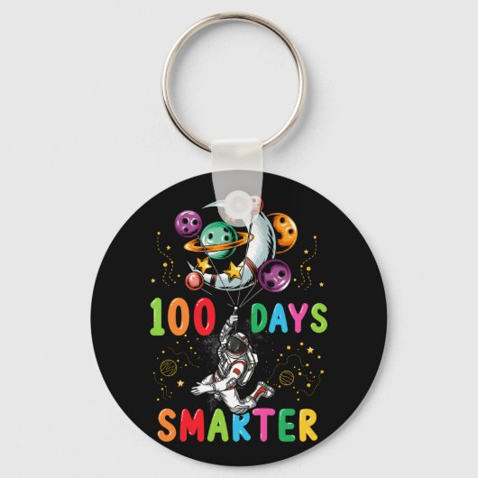 100 Tage Smarterer 100. Schulastronaut Schlüsselanhänger (Vorderseite)