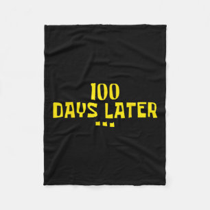 100 Tage später 100. Schullehrertag Kinder Fleecedecke