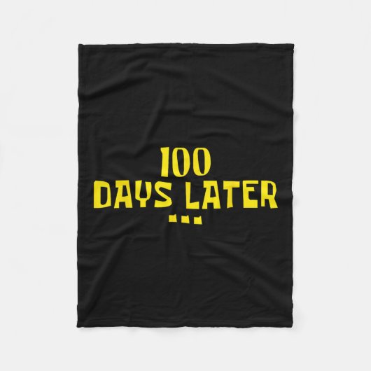 100 Tage später 100. Schullehrertag Kinder Fleecedecke (Vorderseite)