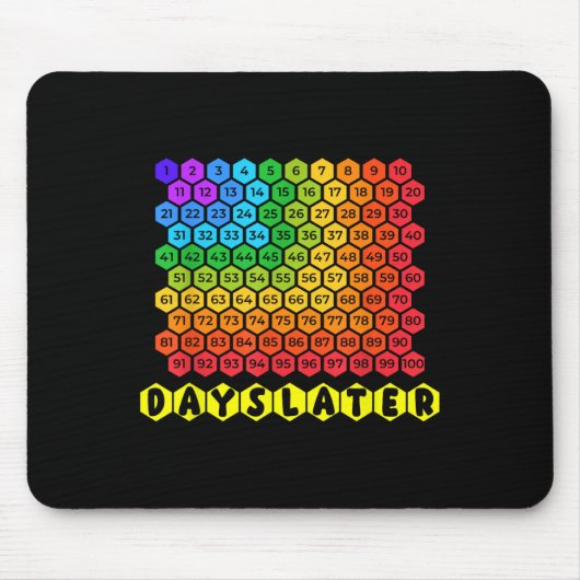 100 Tage später 100. Schultag Mousepad (Vorne)