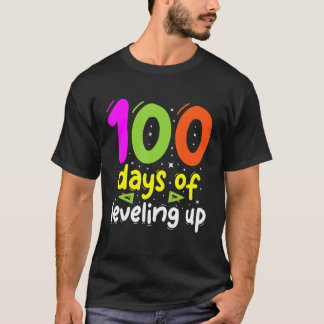 100 Tage Spielen von Spielern für Kinder 100 T-Shirt