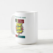 100 Tage Super Learning: Comic Book Style Kaffeetasse (Vorderseite Links)