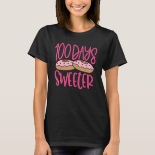 100 Tage süßer mit Spaß Cupcake 100. Tag der Sch T-Shirt
