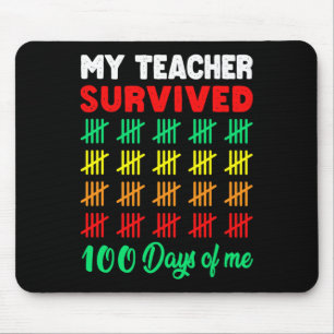 100 Tage T-Shirt Kinder 100. Schultag Co Mousepad
