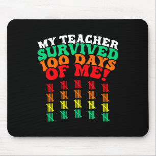 100 Tage T-Shirt Kinder 100 Tage Schulzeit Mousepad