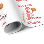 100-Tage-Tag der Schule Thunder_Cove Geschenkpapier (Rolleneckpunkt)