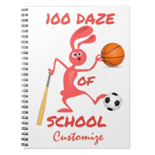 100-Tage-Tag der Schule Thunder_Cove Notizblock