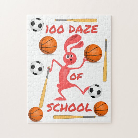 100-Tage-Tag der Schule Thunder_Cove Puzzle (Vertikal)
