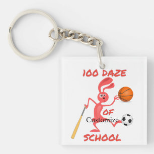 100-Tage-Tag der Schule Thunder_Cove Schlüsselanhänger