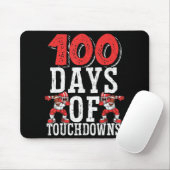 100 Tage Touchdowns Fußball 100 Tage Schule Mousepad (Mit Mouse)