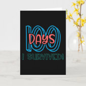 100 Tage überlebt Karte (Gelbe Blume)