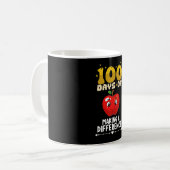 100 Tage, um einen Unterschied Apfel Kaffeetasse (Vorderseite Links)