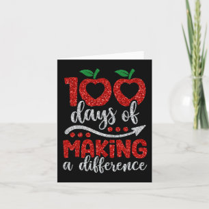 100 Tage, um einen Unterschied machen 100 Tage der Karte