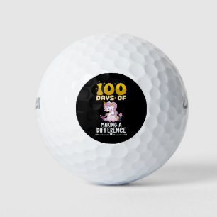 100 Tage, um einen Unterschied zu machen Einhornsc Golfball
