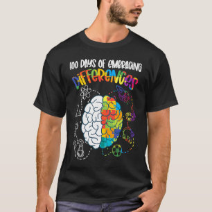 100 Tage Umarmung Von Unterschieden Sped Lehrer Au T-Shirt