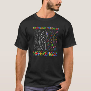 100 Tage Umarmung Von Unterschieden Sped Lehrer Au T-Shirt