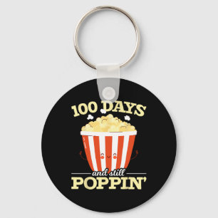 100 Tage und immer noch Poppin Popcorn Film 100 Ta Schlüsselanhänger