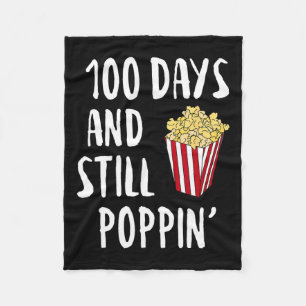 100 Tage und immer noch Poppin Popcorn Kinder 100 Fleecedecke