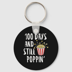 100 Tage und immer noch Poppin Popcorn Kinder 100. Schlüsselanhänger