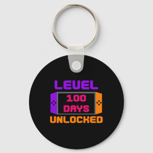 100 Tage ungezwungener 100. SchulGamer-Gaming-Tag Schlüsselanhänger