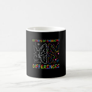 100 Tage Unterschiede annehmen Autismus-Bewusstsei Kaffeetasse