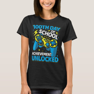 100 Tage Video-Spiel-Controller-Boys Mädchen T-Shirt