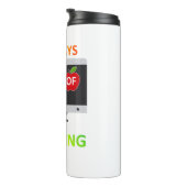 100 Tage Virtual Learning Student Quarantine Thermosbecher (Nach rechts gedreht)