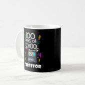 100 Tage virtueller Lehrer-T - Shirt Kaffeetasse (Vorderseite Links)
